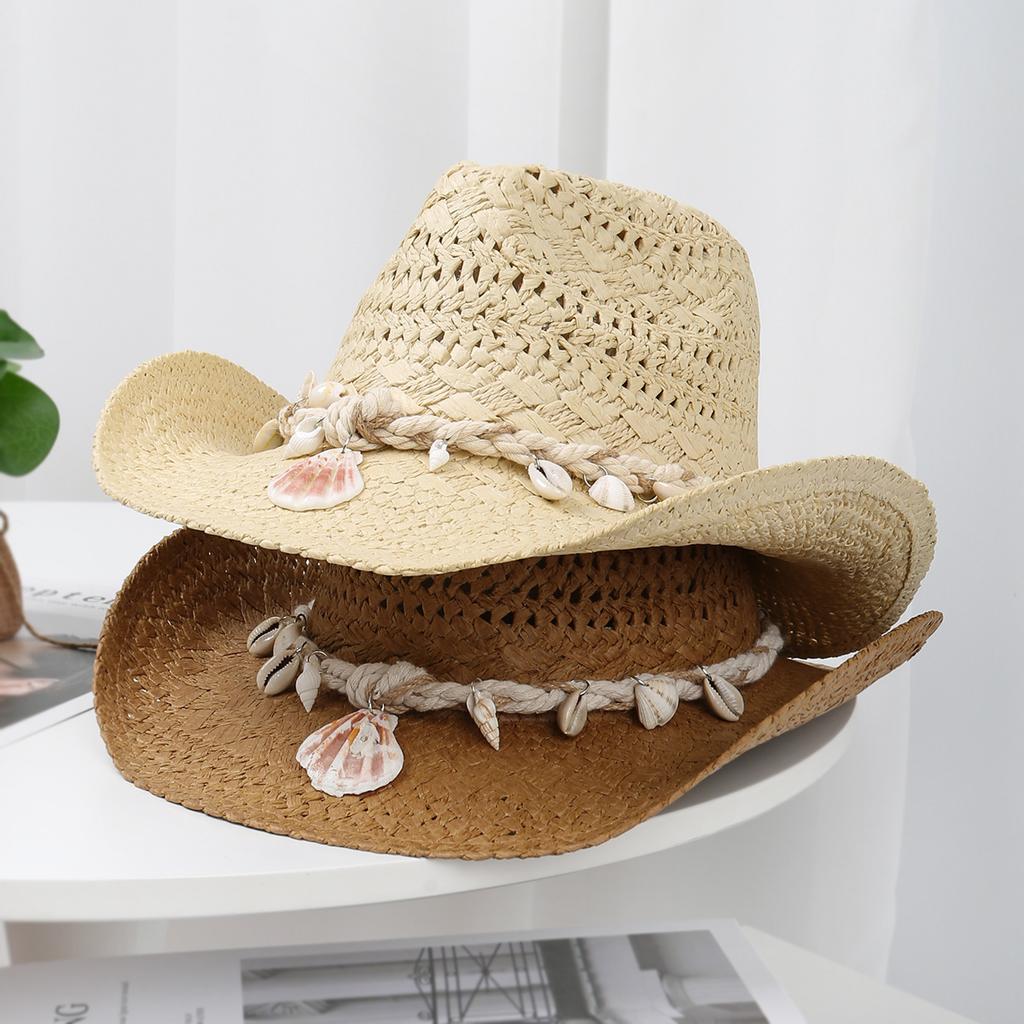 Outdoor Travel Beach Sun Hat Sun Protection Sun Hat Men and Women's New Western Denim Straw Hat