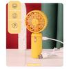 Portable Pocket Fan with Tassel Chinese Style 2 Speed LED Night Light USB Rechargeable Mute Handheld Mini Cooling Fan Summer Home Travel Outdoor