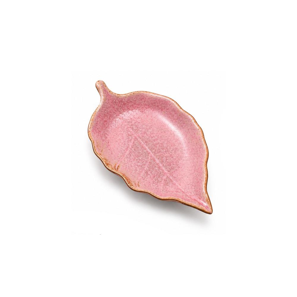 Embossed Leaf Veins Jewelry Dish Maple Leaf Shape Ring Dish Gifts Ceramic Jewelry Tray Home Decor
