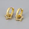 925 Silver Earrings For Women Trendy Heart Star Zircon Earring Jewelry Prevent Allergy Party Accessories Gift