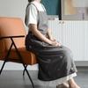 Cross Back Cooking Apron Breathable Retro Cotton Embroidered Bib Apron for
