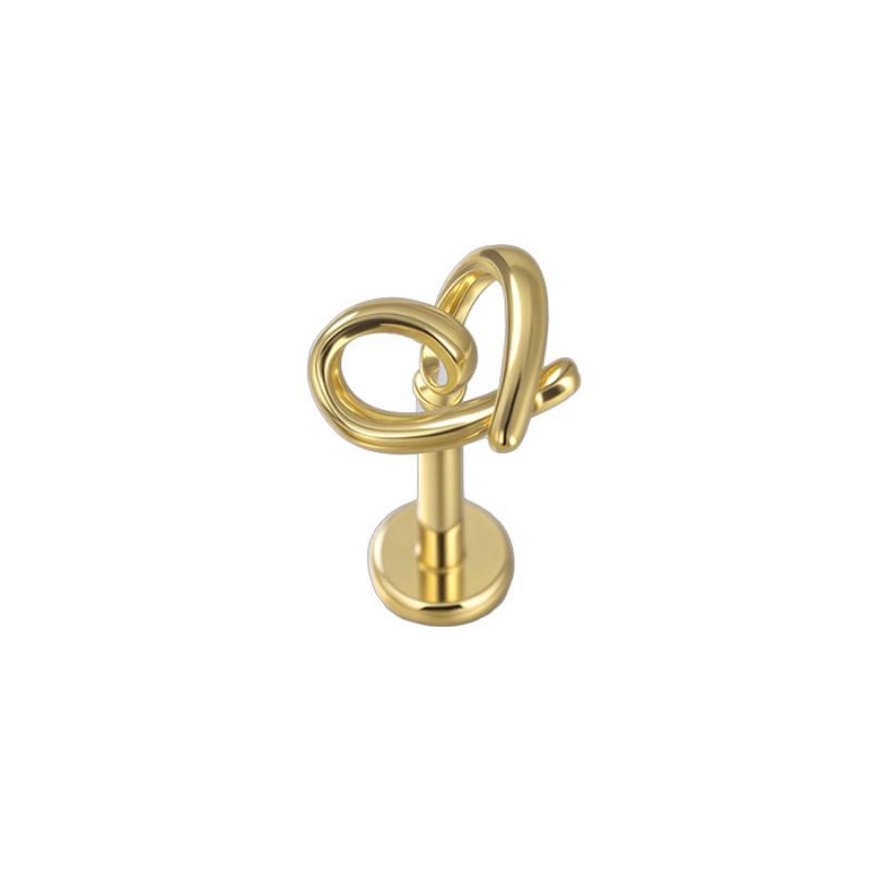1 Adet Çiçek Tragus Piercing Küpe Ucu İçten Dişli 316L Cerrahi Çelik Takı