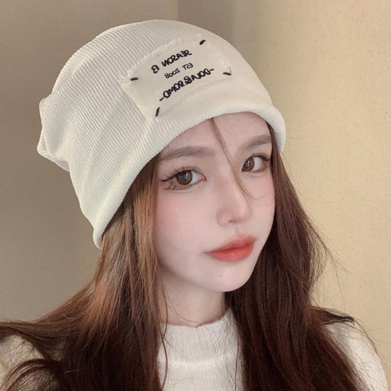 

Осень И Зима Шапка-Стопка Теплая Шапка Шапка Баотоу Женская Вязаная Шерстяная Шапка бежевый