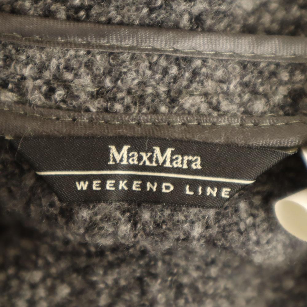 MAX MARA WEEK END LINE Pile Knit Jacket 40 Gray Women Used