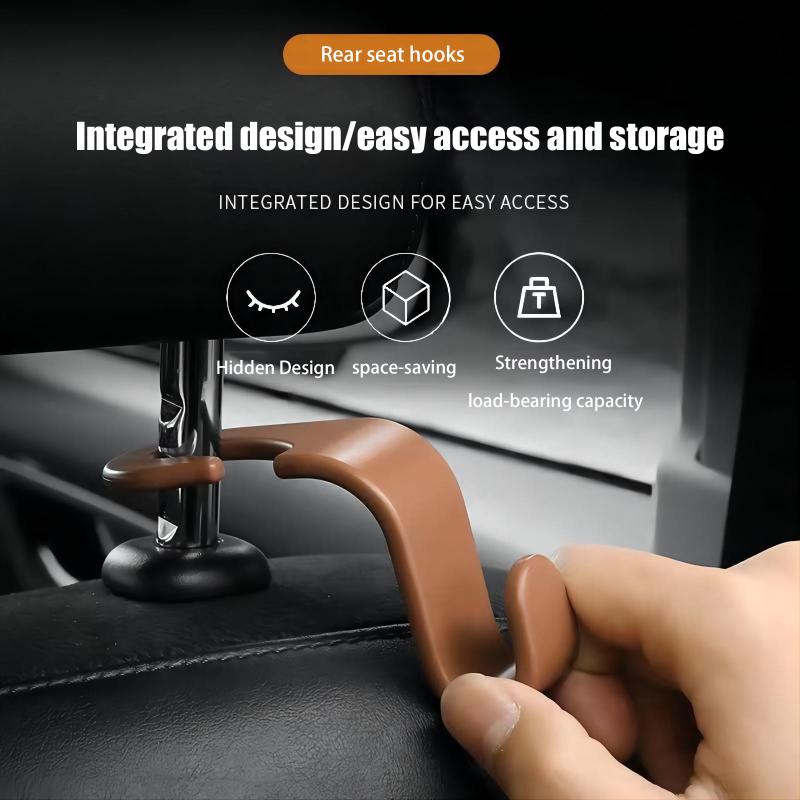 1/5 Pcs Hooks For Bags Car Clips Auto Fastener Hangers Car Storage Front Seat Headrest Organizer Holder Interior Accessories