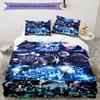 3pcs Gojo Satoru Pattern Bedding Set Duvet Cover Set Includes Duvet Cover &pillowcases, Perfect All Season Bedroom Decoration & Gift