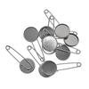 10 Pieces Blank Brooch Settings Lapel Pin Safety Hijab Pins Base 16mm Silver
