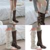 Stretch Leg Warmers Teens Girls Tube Socks Japanese JK Socks Footed Leggings