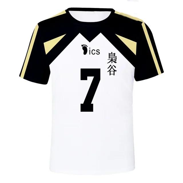T-shirt Estiva Haikyuu a Maniche Corte da Uomo Abbigliamento da Allenamento Squadra di Pallavolo Donna Casual Stampata Abbigliamento Genitore Adulto Manica Corta