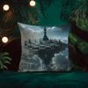 Beautiful Cloud Chess Picture Cushion Cover Silky Elegant Comfort Sofa Bed Invisible Zipper Beach Pillowcase
