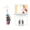 2D Summer Slippers Pattern Ear Jewelry Dangle Earring Daily Outfits Party Accessories Perfect Gift for Family/ Friends