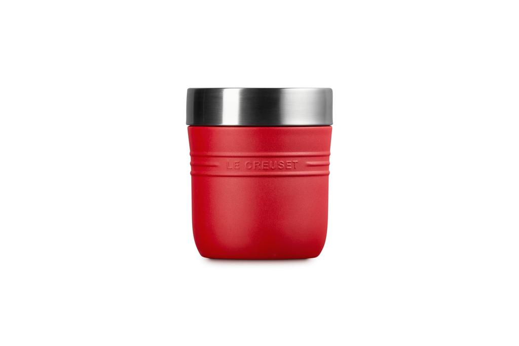 Le Creuset Stainless Steel Vacuum Insulated Soup Cherry Easy to On the Portable Jar/Lunch Jar, 500ml, Red, Clean, Go,