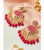 Pearl Beads Chandelier Earrings Gold Plated Traditional Wedding & Festive Jewellery for Women & Girls