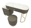 Bed Desk Sharon Gray With Stool Cm 120X40X75 (Stool Size Ø36X39)