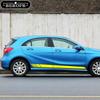 Car Side Body Sticker Stripe Skirt Sport Decal For Mercedes Benz A Class W176 W177 A45 A180 A200 A220 A250 X117 AMG Decoration