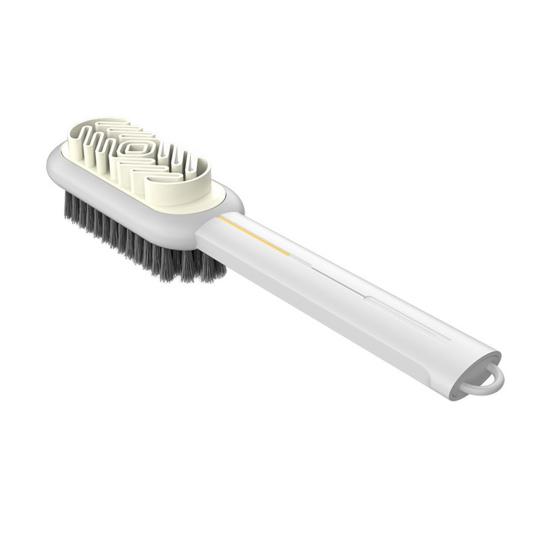 

1/2/3 шт. Щетка для чистки Двусторонняя щетка для чистки обуви с жесткой щетиной и мягкими силиконовыми массажными выступами Скраббер для чистки обуви