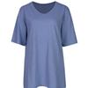Shop   Women Slub CoTTon Loose FiT V Neck T shirT whiTe Dai Wsh 0521