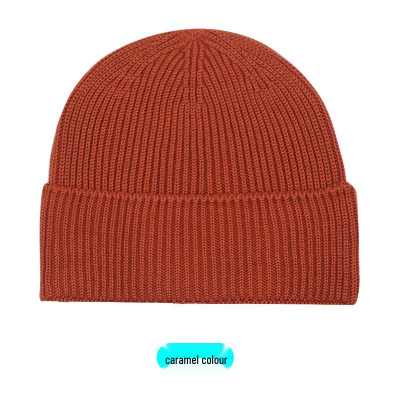 Children's Wool Blend Knitted Hat: Warm Ear-Protecting Beanie for Autumn and Winter, Cute and Versatile Parent-Child Design.