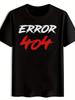 T-Shirt Vintage ERROR 404 Grafik - Retro Punk Rock Band Tee