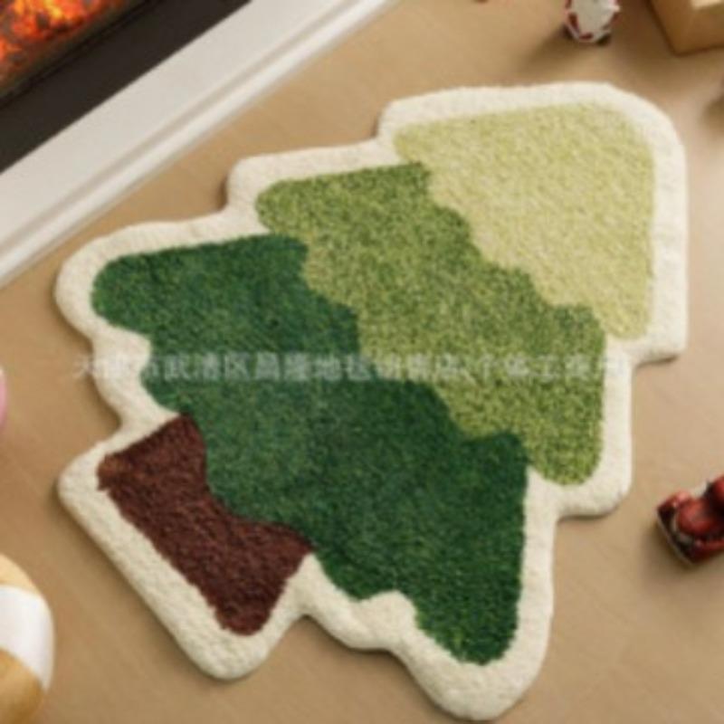Christmas Floor Mat, Bathroom Water-absorbing Non-slip Floor Mat, Easy To Take Care of Floor Mat At the Entrance
