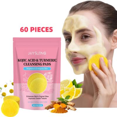 Niacinamide And Turmeric Cleansing Pads Provide Deep Cleaning And Makeup Removal, Suitable for All Skin Types, Safe And Gentle.