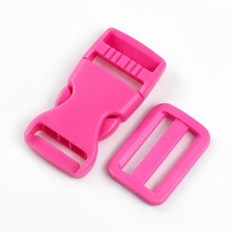 5/10Sets Meetee 25/32/38mm Backpack Belt Buckles Plastic Release Clasp Tri-Glide Slider Ring Hook Safety Clip Buckle DIY Craft