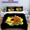 Scoobydoo Mystery Night Print 3Pcs Bedding Setduvet Cover With 2 Bedropillowcase Home Birthday Gift