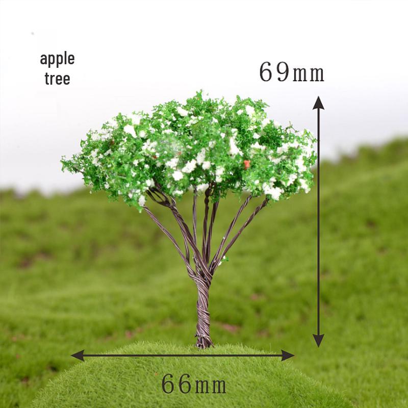 Mini Cherry Blossom Bonsai: Artificial Green Plant Decoration for Micro Landscapes.
