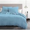 Parure de couette 3 pièces - HOME LINGE PASSION - HP72066 - Microfibre 82 g - 240 x 260 cm - Bleu ciel