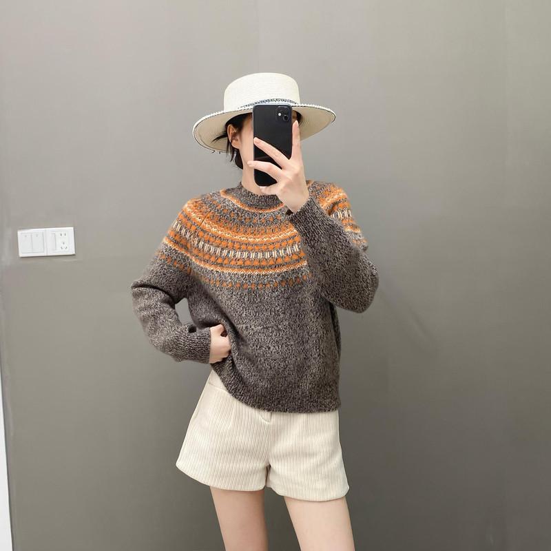 Qinghe 100% Kašmírový Dámský Svetr - Ultra Měkký Luxusní Zimní Pulovr