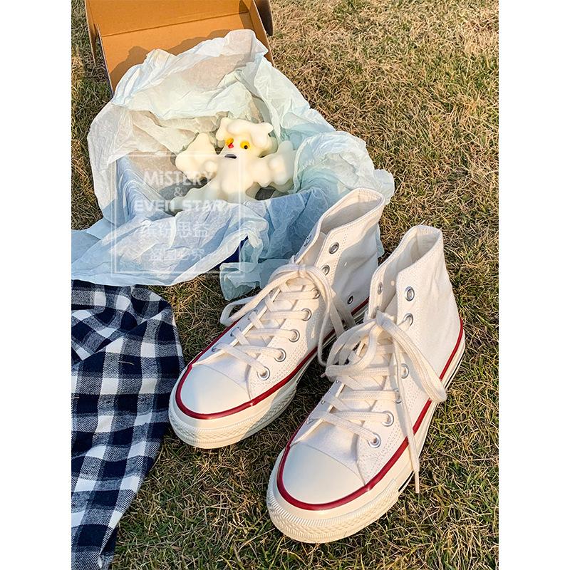 Classic canvas shoes women's high-top shoes 19