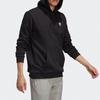 Adidas Originals Trefoil Logo Print Loose Hoodie Men Tops Black GE0795