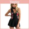 Boho Flower Women Combination Summer Beach Clothing Sundress Short Barber