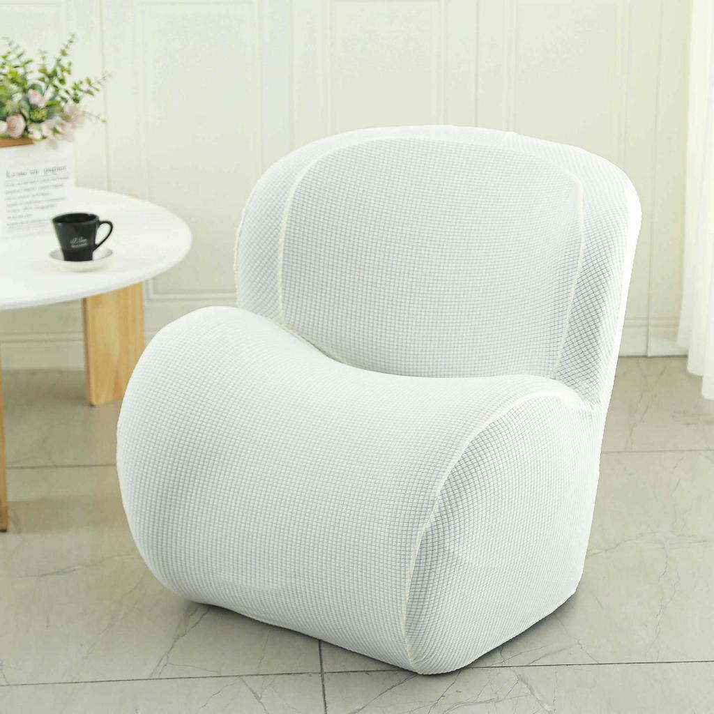 Elastisches Einzelsofa-Set All-Inclusive Internetcafé Universal Stuhlbezug Halbkreisförmiger Spind Kleiner Sofaüberwurf