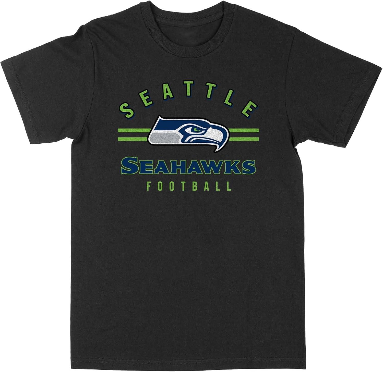 

Philcos Unisex-Adult Men s T-Shirt NFL Seattle SeahawksT-Shirt XXXXXL чорний