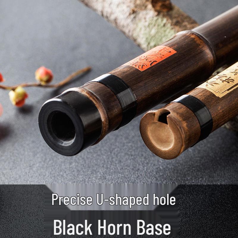 Professional Eight-Hole Purple Bamboo Xiao Flute - F/G Key, Ancient Style, High-End Dong Xiao Instrument