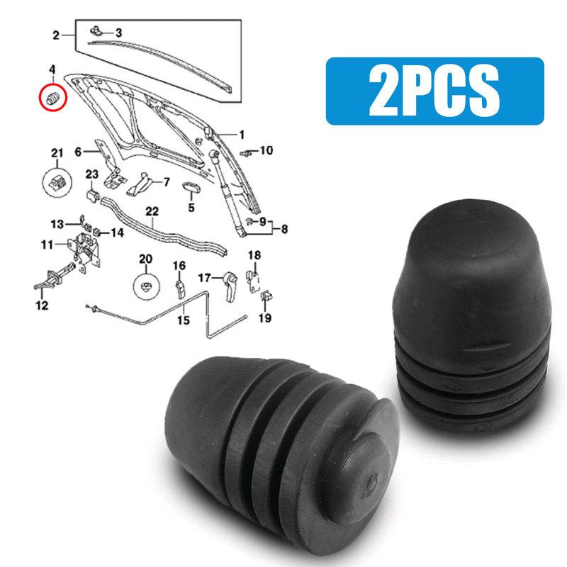 2pcs Replacement Car Accessories Car Bumper Hood Bonnet Lid Stop Rubber Buffers Tailgate Cushion Pier for Most VW & SKODA Models