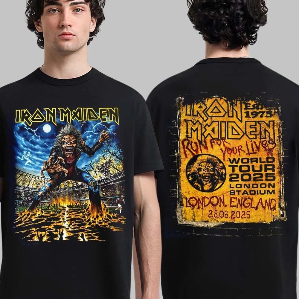 Run For Your Lives London 2025 Welttournee Shirt Heavy Metal Band Nachdruck Unisex T-Shirt