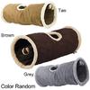 ALL FOR PAWS AFP Crinkle Cat Tunnel Cat Toys (Lambswool),You Will Receive Either a Brown or Gray or Tan Toy
