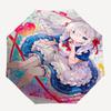 1pc Anime Character Outdoor Umbrella - Automatic Opening/Closing, Portable 3-Fold Design, 8-Bone Iron Frame, Perfect Gift for Fans, Travelers, Da