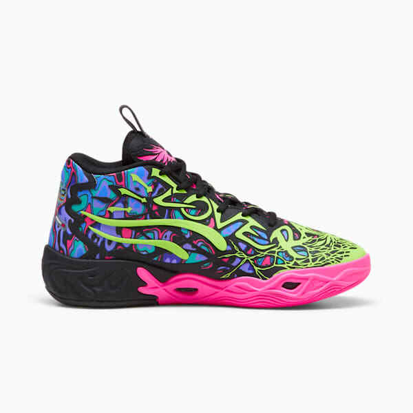 310837-01 Puma MB.04 Heem Puma Black Luminous Pink Electric Lime (Men's)