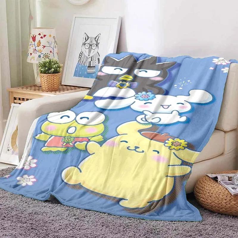 3D Printed Big -eyed Frog Card Kero Kero Keroppi Blanket Living Room Bedroom Sofa Cover Blanket Children's Nap Sleeping Blanket