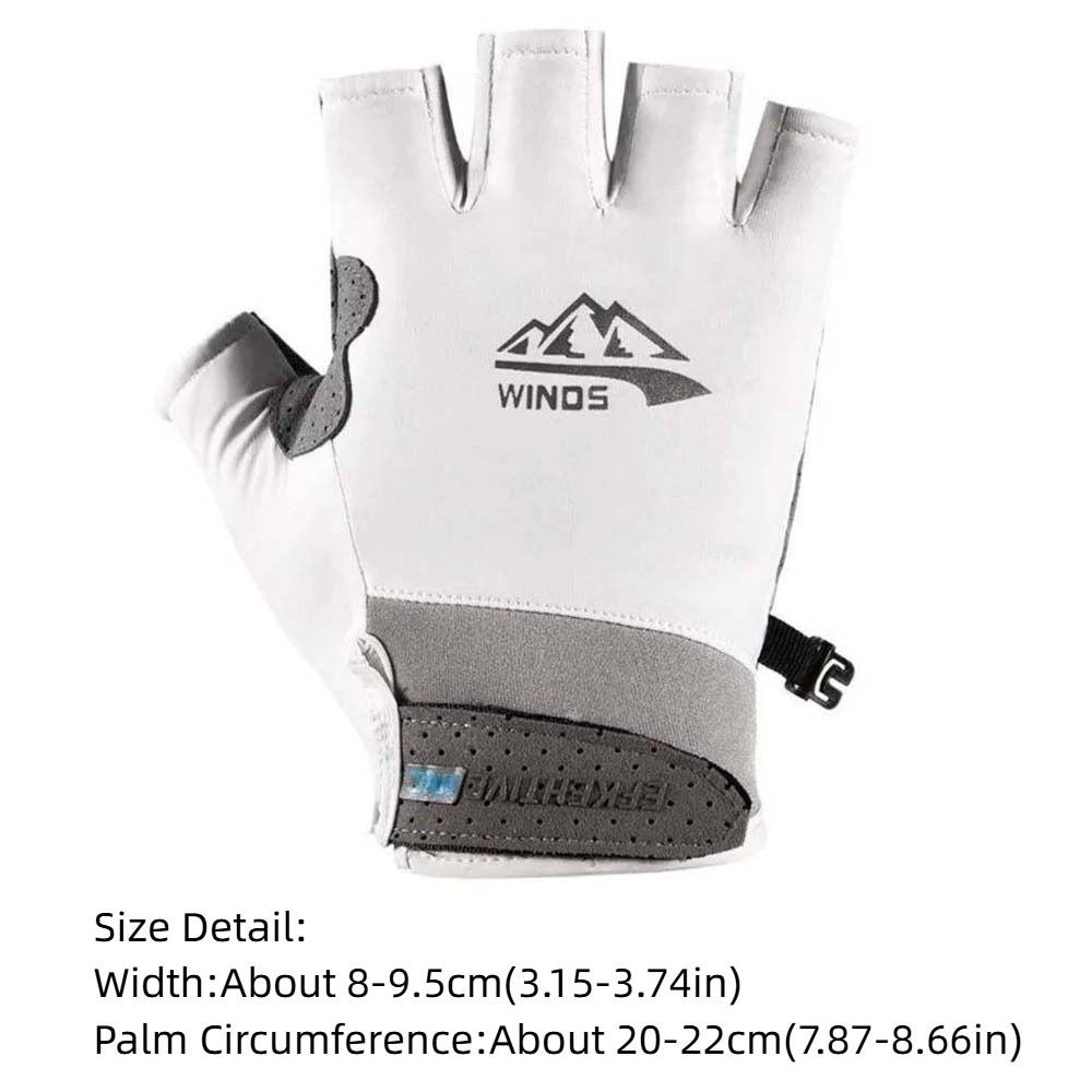 1 Pair Breathable Fitness Gloves Anti-lost Half-finger Mittens Cycling Gloves  Outdoor