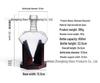 Diamond-Shaped Whiskey Decanter and Glass Set.