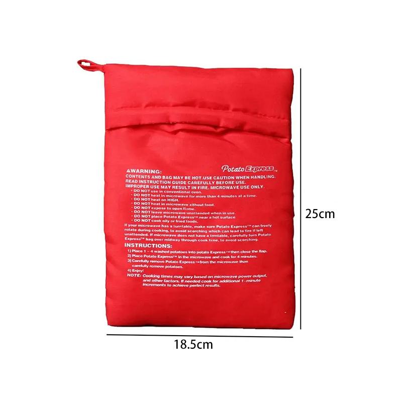 1/2 szt. Torba do gotowania ziemniaków w kuchence mikrofalowej Pieczony ziemniak Gotowanie w mikrofalówce Ziemniak Szybki Szybki akcesoria kuchenne gadżety kuchenne