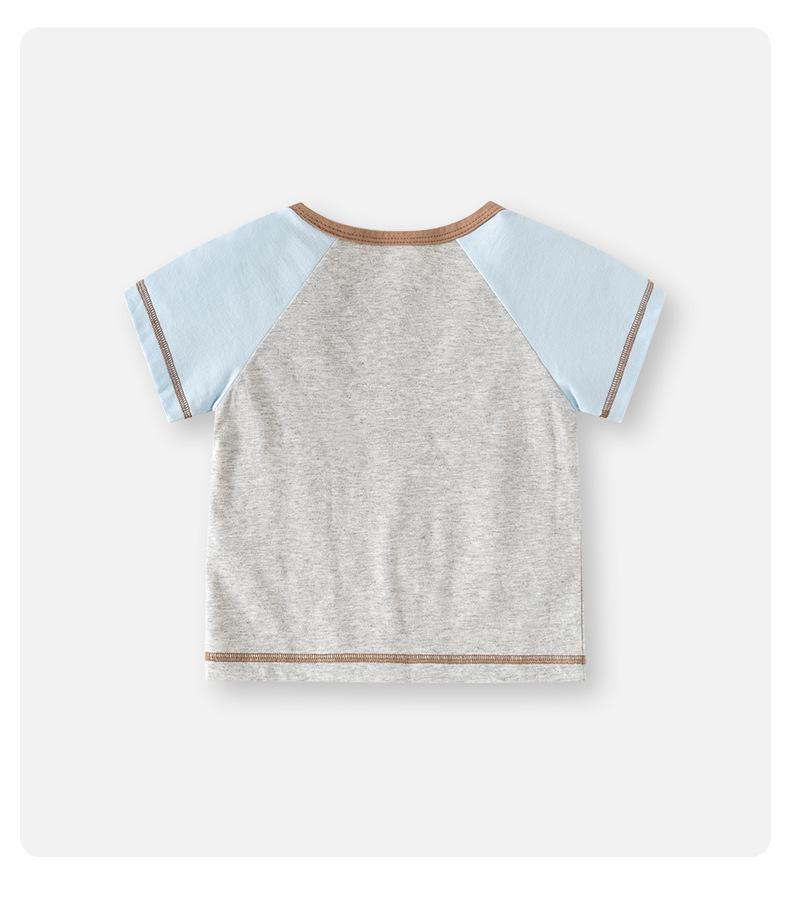 Children's Cartoon Pinecone T-Shirt, 0-5 Years, Short-Sleeve Summer Top, Stylish & Trendy