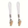 6pcs Towel Clip Set, Multi-Functional Bathroom Hook with Rope, Suitable for Towels and Washcloths, Household Bathroom Storage Accessories