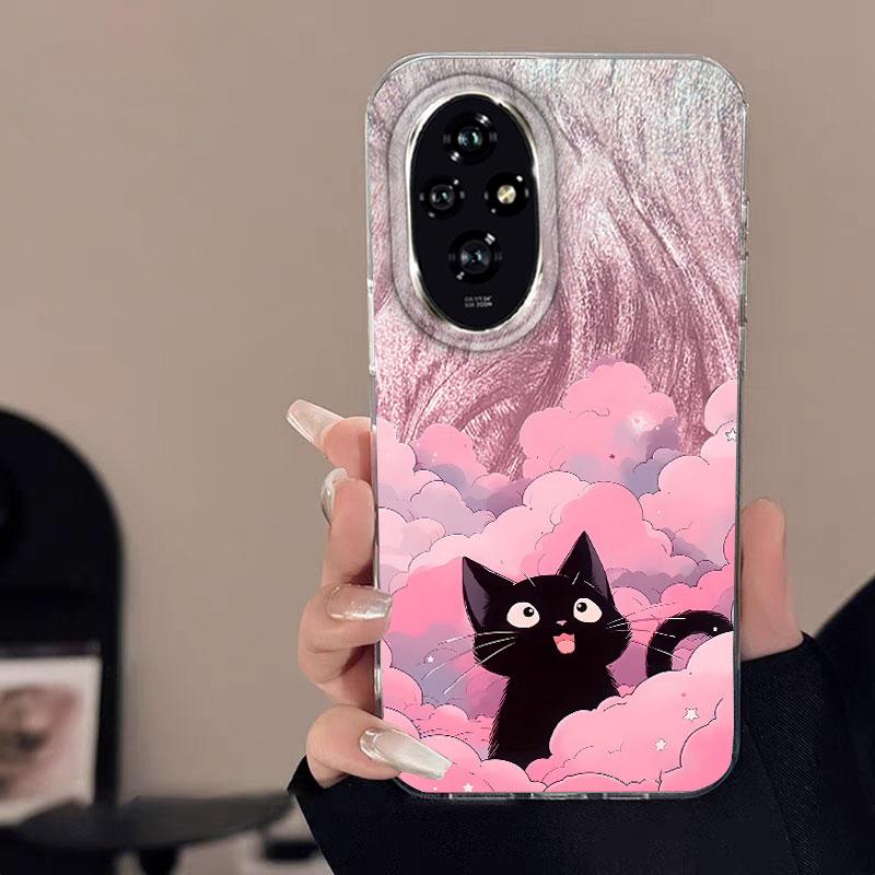 Case For Honor 400 Lite X9c X9a X8a 200 Pro 200 Lite 5G Phone Cover Cartoon Cat Panda Pattern Popular Fashion Protective Bumper