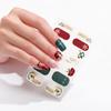 Nagelkunstaufkleber im chinesischen Stil mit Neujahrsmotiv, Cartoon-3D-Imitation, Diamant-Heißprägung, Weihnachtsferien-Nagelaufkleber
