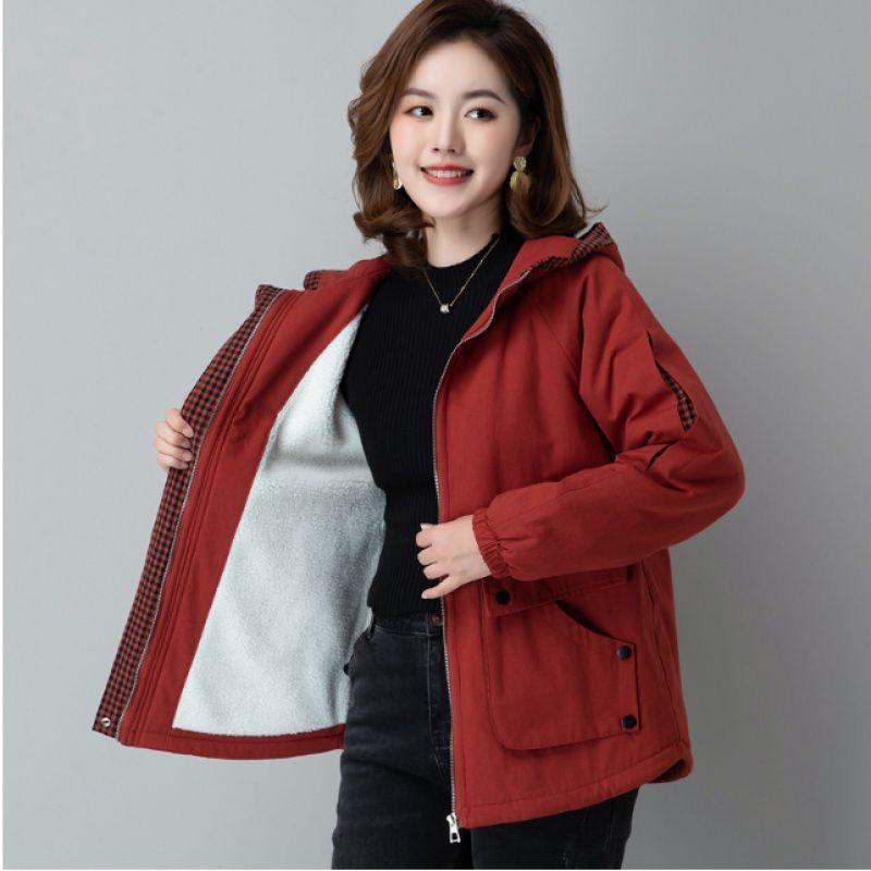 

Женская осенне-зимняя теплая куртка с капюшоном, короткая офисная куртка, подкладка, стеганая куртка S
